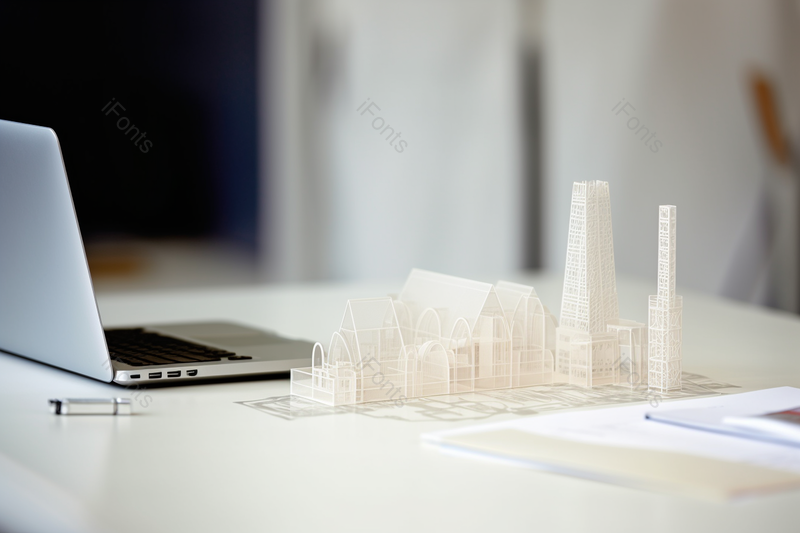 摄影图高清的图片建筑设计师桌上的建筑模型特写,高清,摄影图,摄影图片,图片大全,摄影图免费下载